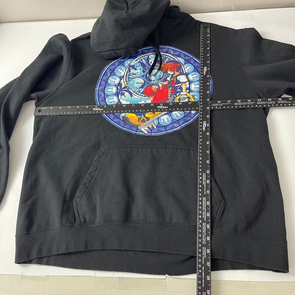 Kingdom Hearts Hoodie Mens XL Sora Disney Black Pullover Anime Y2K Gaming Ps2 - Picture 6 of 8